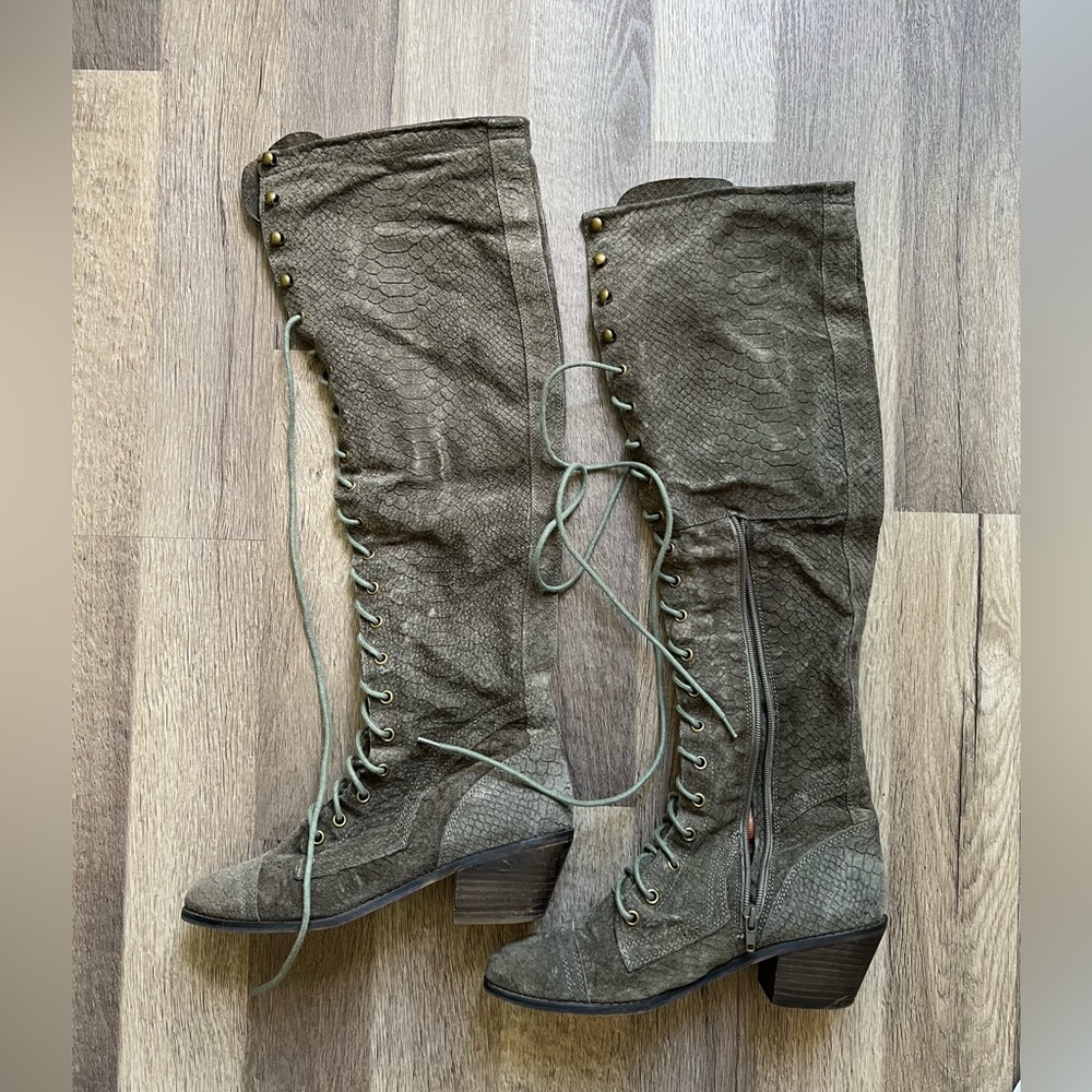 Jeffrey Campbell x Free People Joe lace up boots